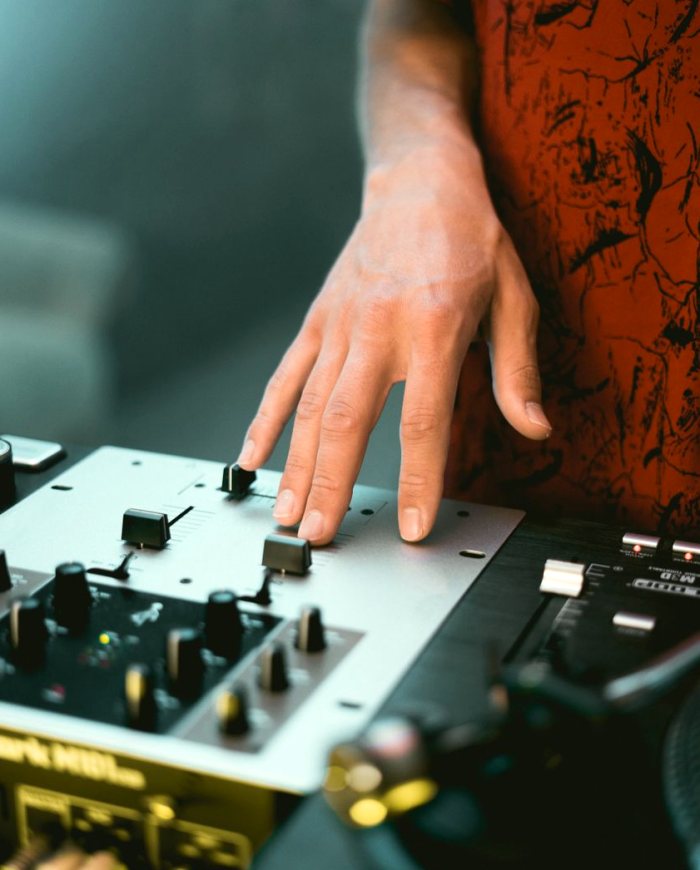 Mixing desk setup